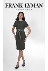 Frank Lyman Frank Lyman 223023 Short Sleeve Dress with Faux Leather Belt