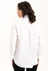Renuar Renuar R5975 Long Sleeve Blouse with Hidden Buttons and Front  Pocket