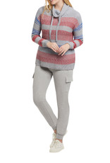 Tribal Tribal 4648O Long Sleeve Drop Shoulder Sweater With Cowl Neck