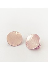 Caracol Caracol 2230 Textured Flat Discs Clip On Earrings
