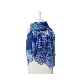Caracol Caracol 6138 Lightweight Round Print Scarf