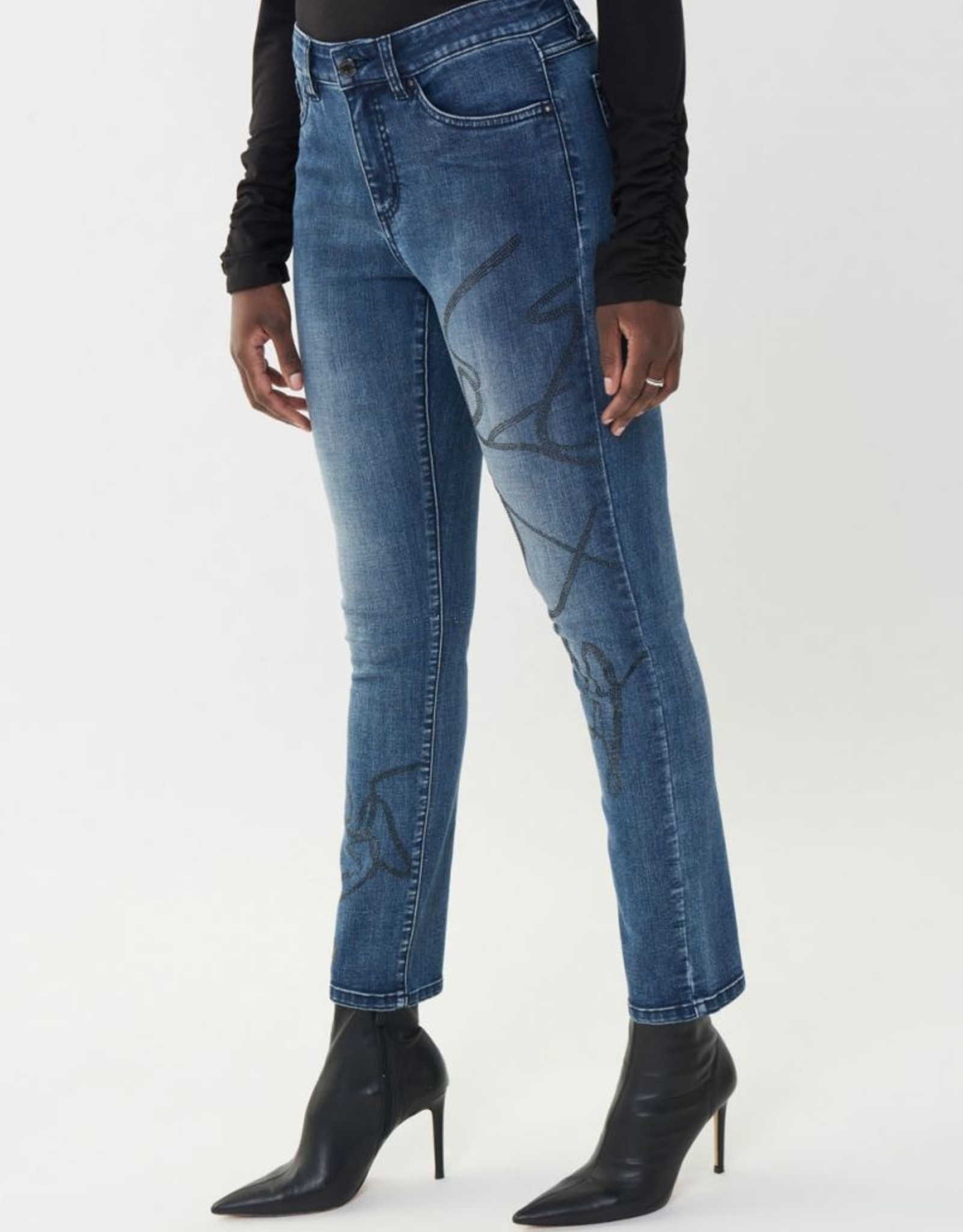 Joseph Ribkoff Joseph Ribkoff Slim Classic Jeans with jewelled detailing 223935