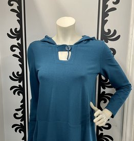 Pure Essence Pure Essence 112-4866 Long Sleeve Bamboo Tunic With Hood and Front Pocket Pouch