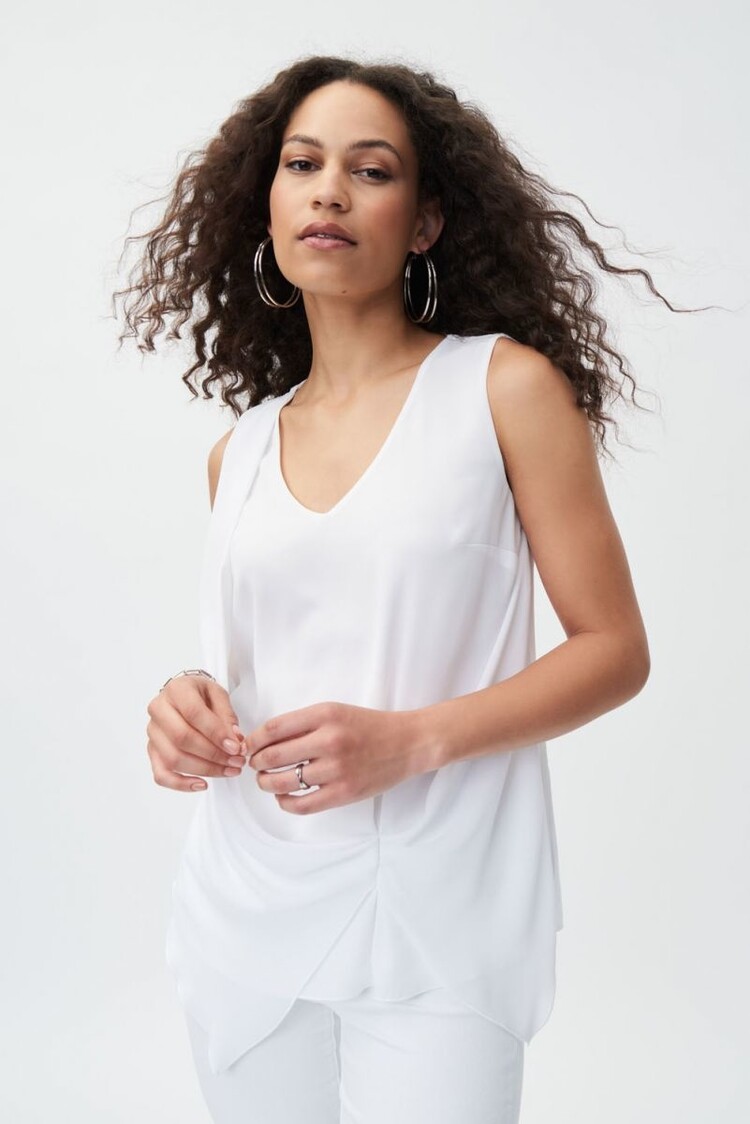 Joseph Ribkoff Joseph Ribkoff sleeveless top w/ side gathering 231182