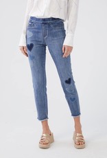 French Dressing Jeans FDJ pull on pencil ankle with hearts 2292669
