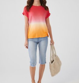 French Dressing Jeans FDJ dip dyed boatneck top 3000756