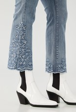 French Dressing Jeans FDJ 2753669 Pull On Boot Crop with Embroidery