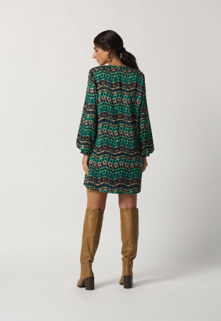 Joseph Ribkoff Joseph Ribkoff Satin A-Line Dress 233272