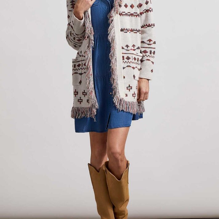 Fringe Aztec Sweater Cardigan – Zero Clothing Co