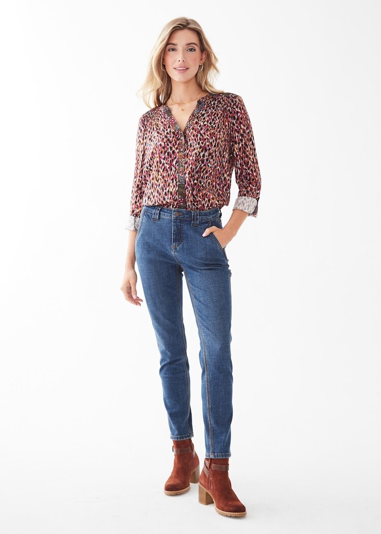French Dressing Jeans French Dressing  Olivia Carpenter Straight Ankle Mid Rise Jeans 2469809