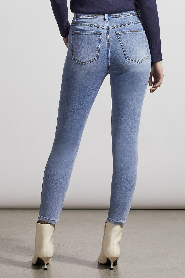 Tribal Tribal 7109O Audrey Mid Rise Icon Pull On Skinny Ankle Jeans