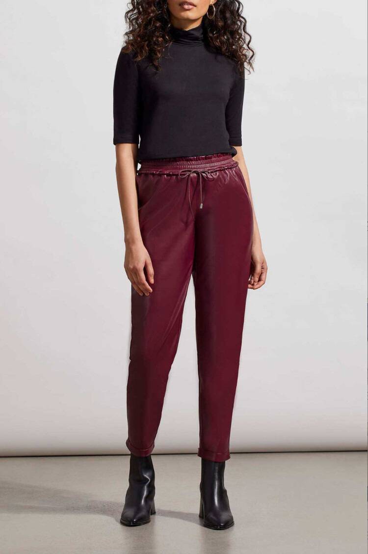 Tribal Tribal Mock Neck Elbow Sleeve Top 7943O