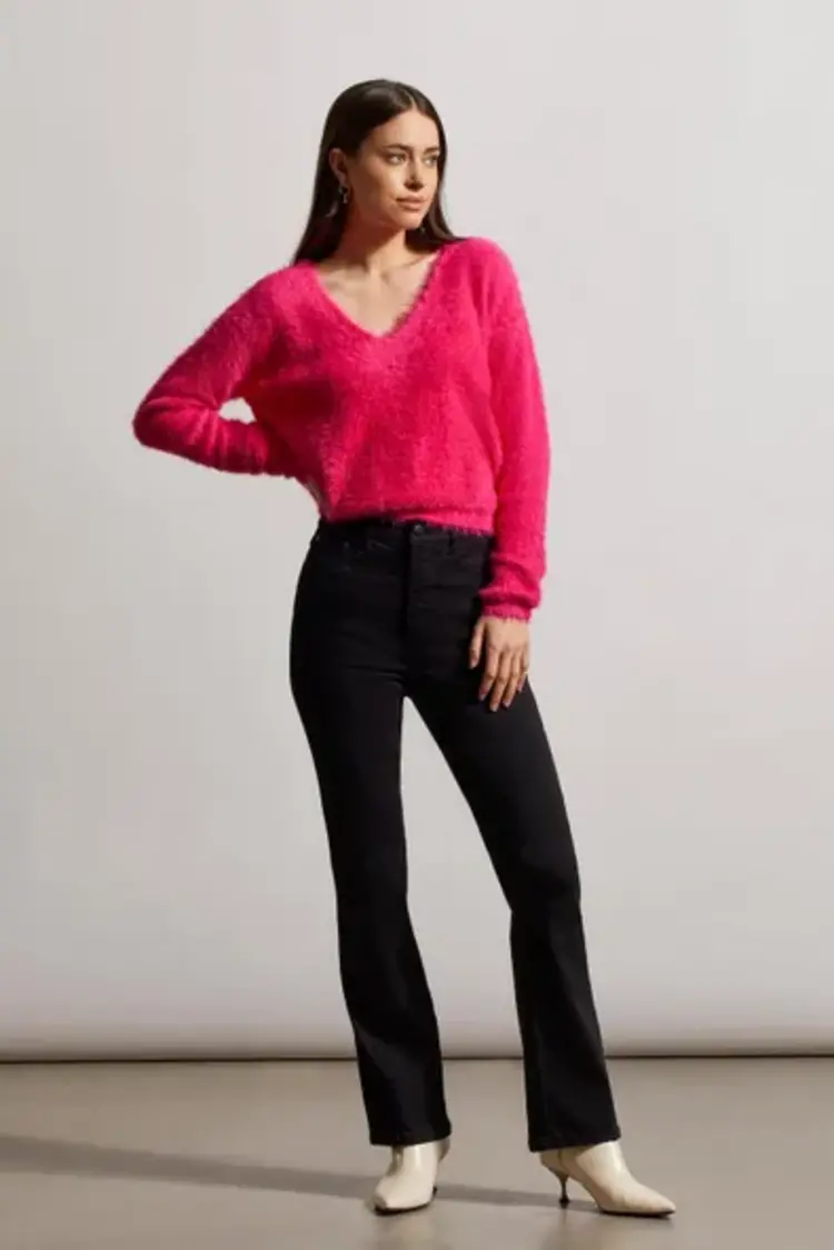 Tribal Tribal High Rise Full Length Brooke Hugging Microflare Jeans 7875O