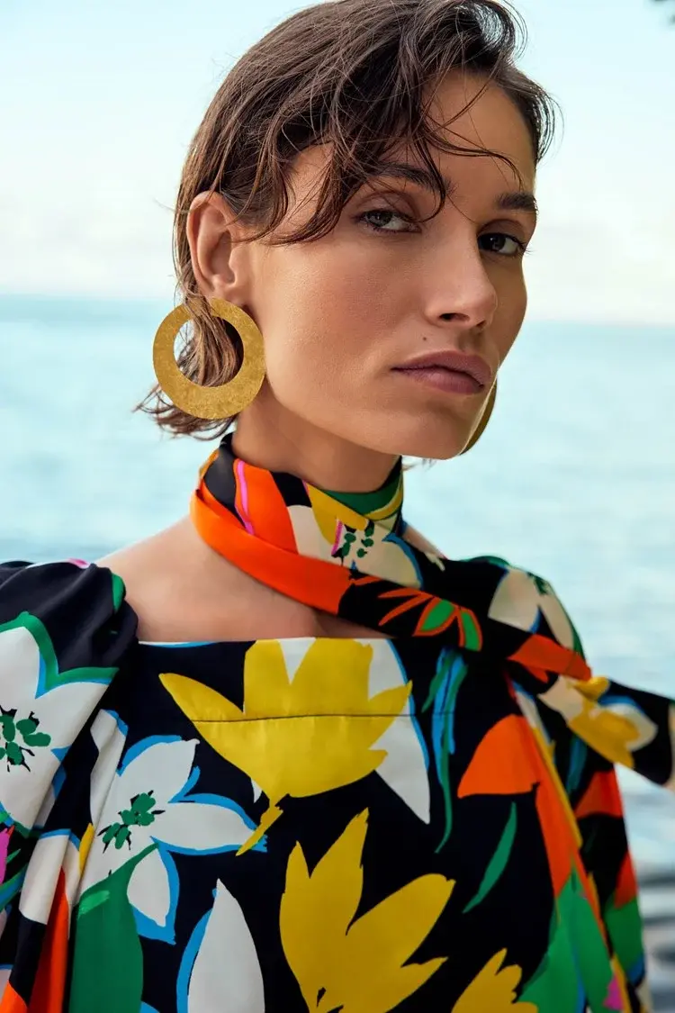 Joseph Ribkoff Joseph Ribkoff Floral Print Satin Dress 241251