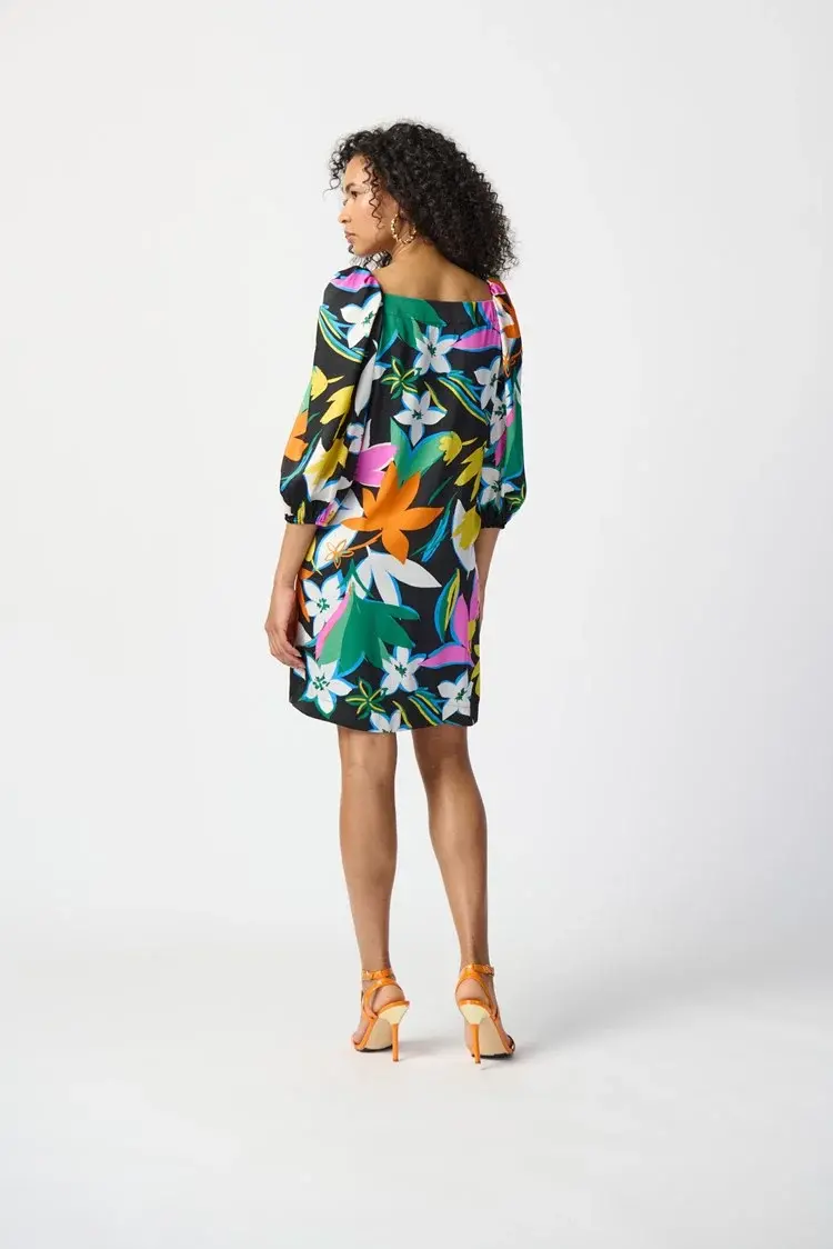Joseph Ribkoff Joseph Ribkoff Floral Print Satin Dress 241251