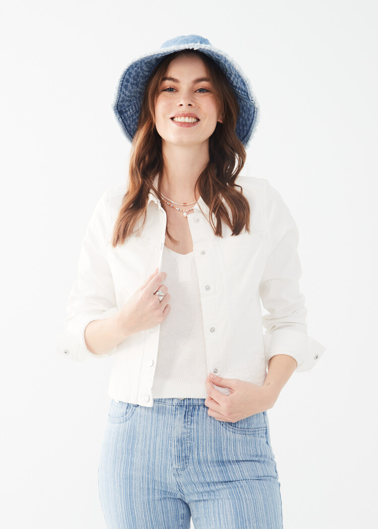 French Dressing Jeans FDJ 1449511 Crop Button Down Jacket