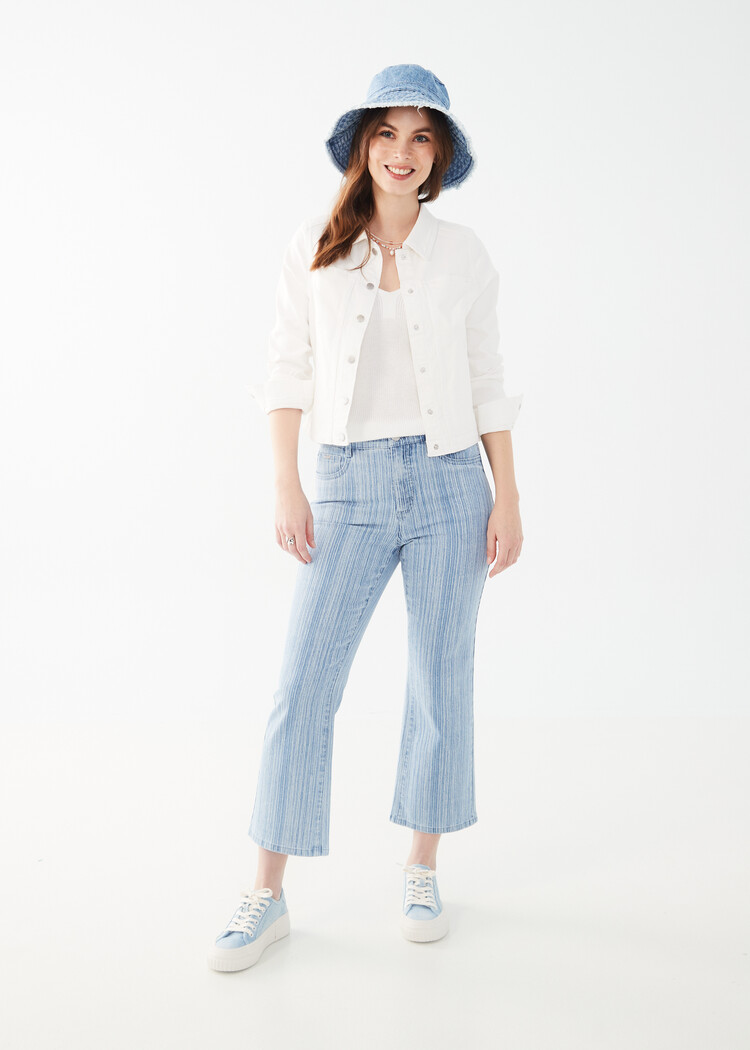 French Dressing Jeans FDJ 1449511 Crop Button Down Jacket