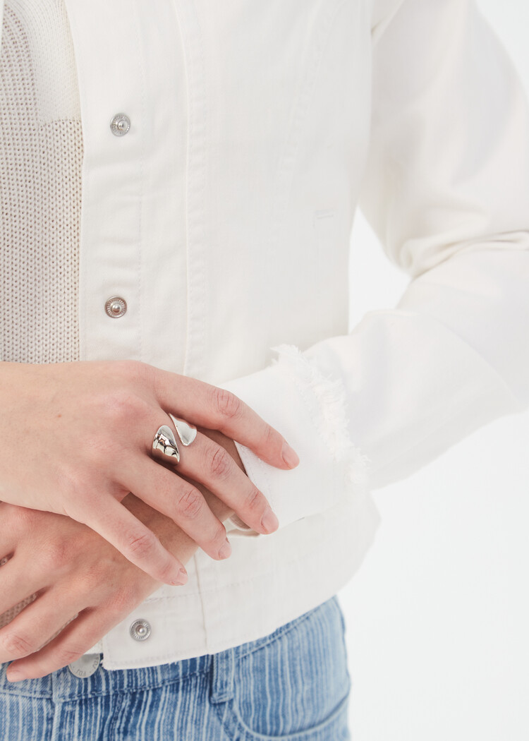 French Dressing Jeans FDJ 1449511 Crop Button Down Jacket