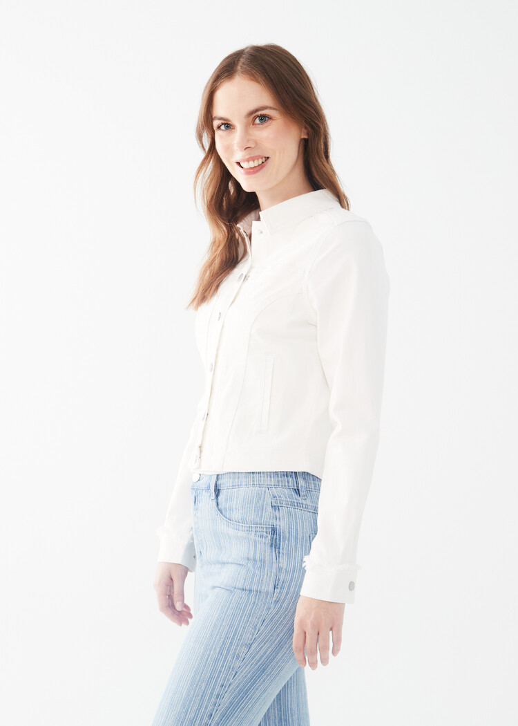 French Dressing Jeans FDJ 1449511 Crop Button Down Jacket