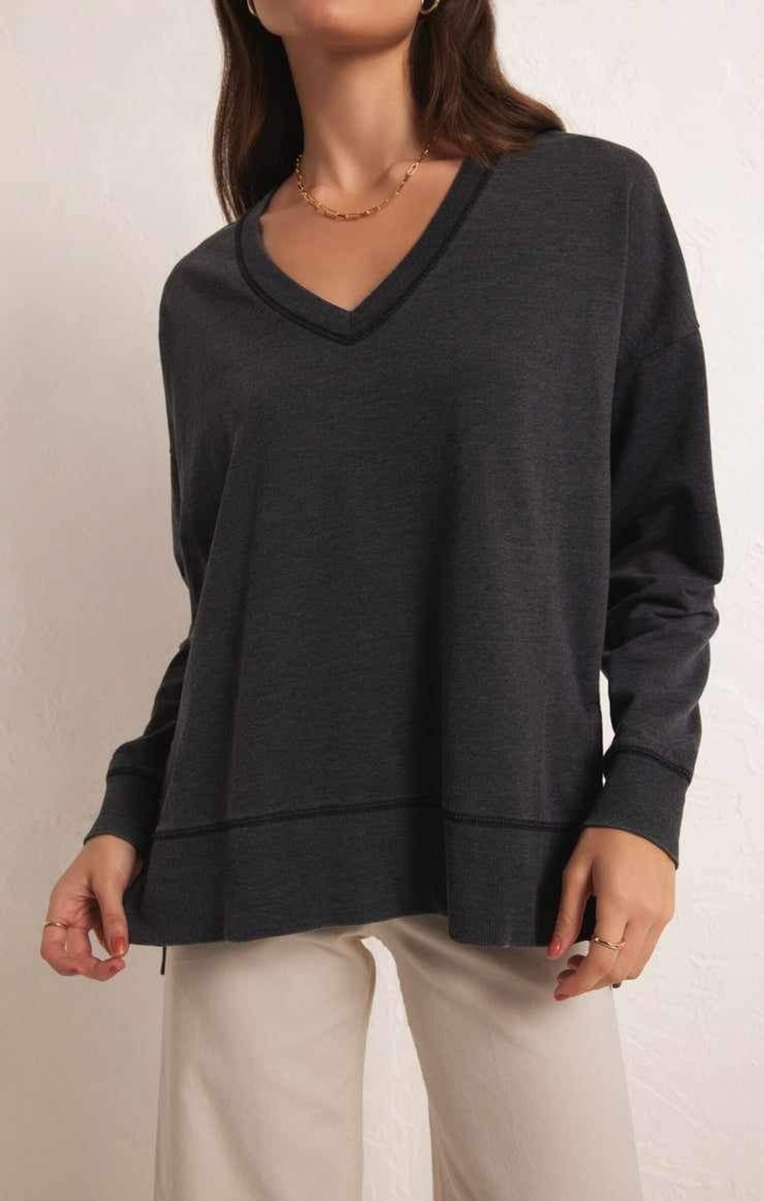 Z Supply V Neck Weekender Sweater ZT231332 - Main Street Z Supply V Neck Weekender Sweater ZT231332 - Main Street