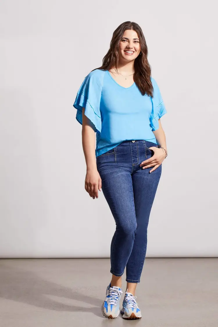 Tribal Tribal 5357O Audrey Mid Rise Icon Fit Skinny Jeans 28” inseam