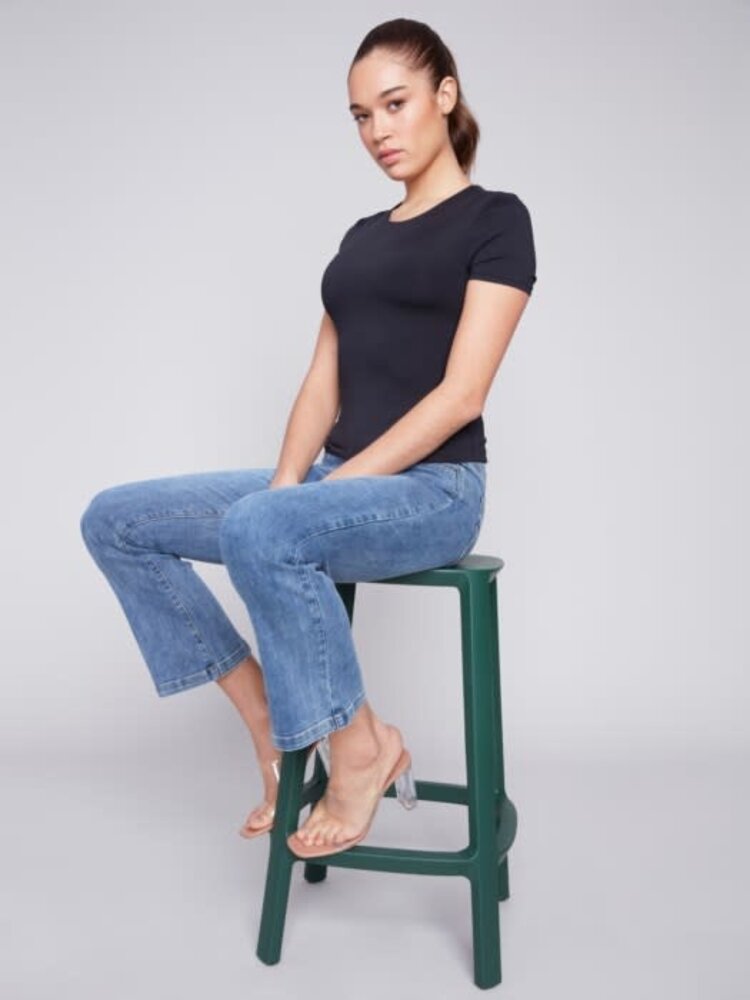 Charlie B Charlie B C5443 Boot Cut Stretch Denim Jeans 28" Inseam