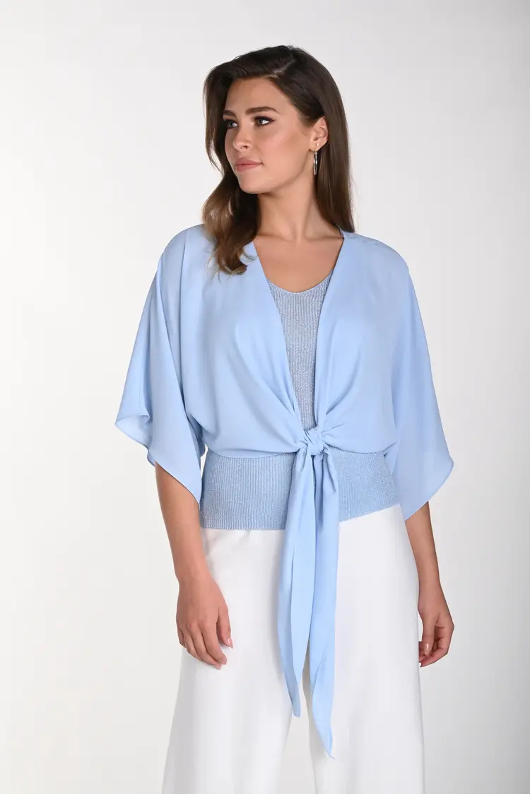 Frank Lyman Frank Lyman Woven 3/4 Wide Sleeve Wear It 3 Ways  Bolero 241252