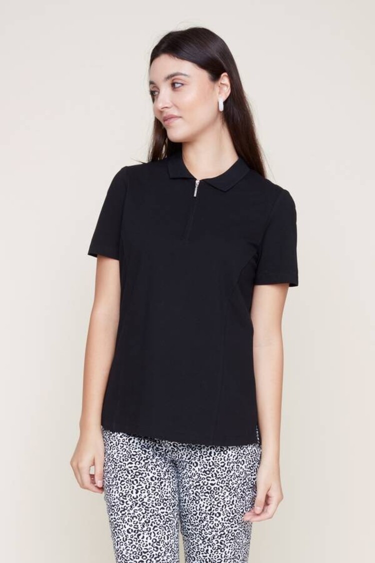 Renuar Renuar R7764 Short Sleeve Knit Polo Top