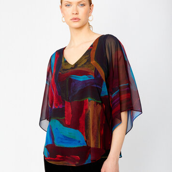 Frank Lyman Frank Lyman 243171 Sheer Blouse