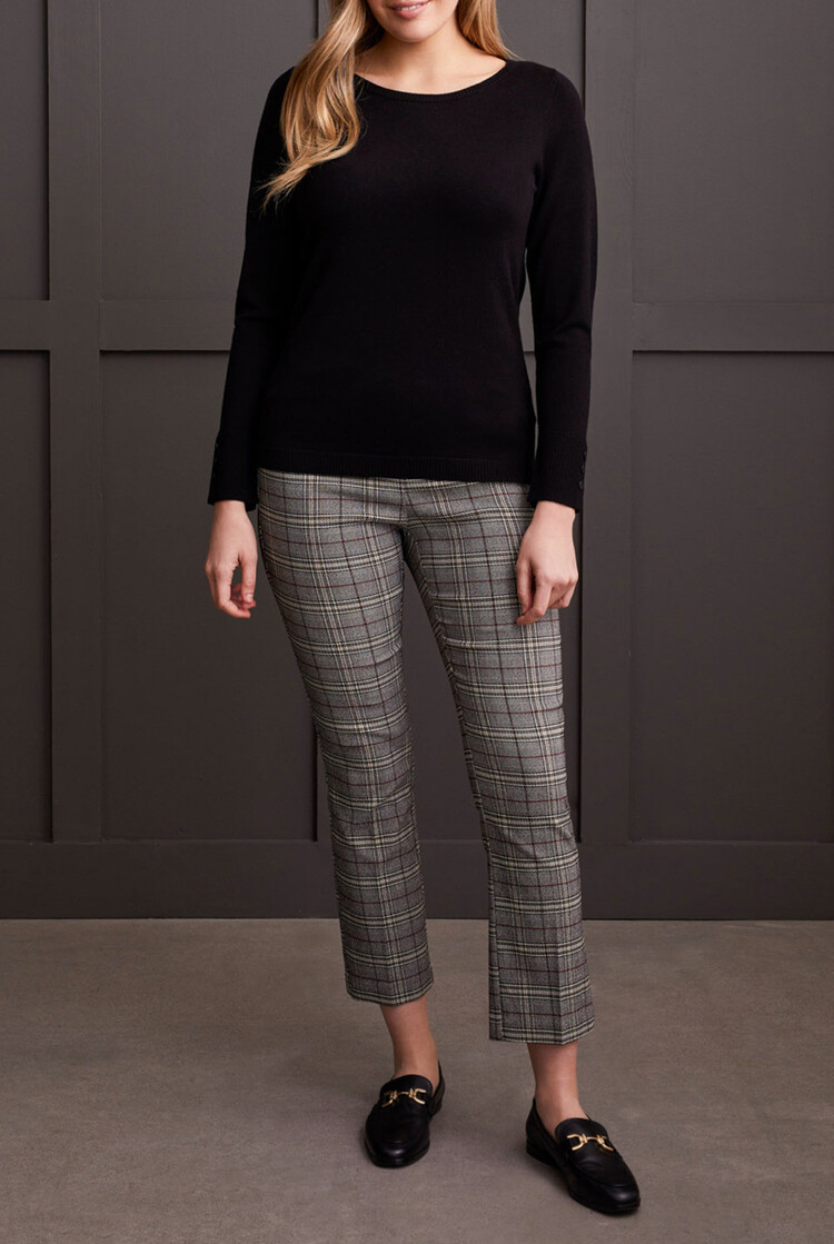 Tribal Tribal 1919O Long Sleeve Boat Neck Sweater