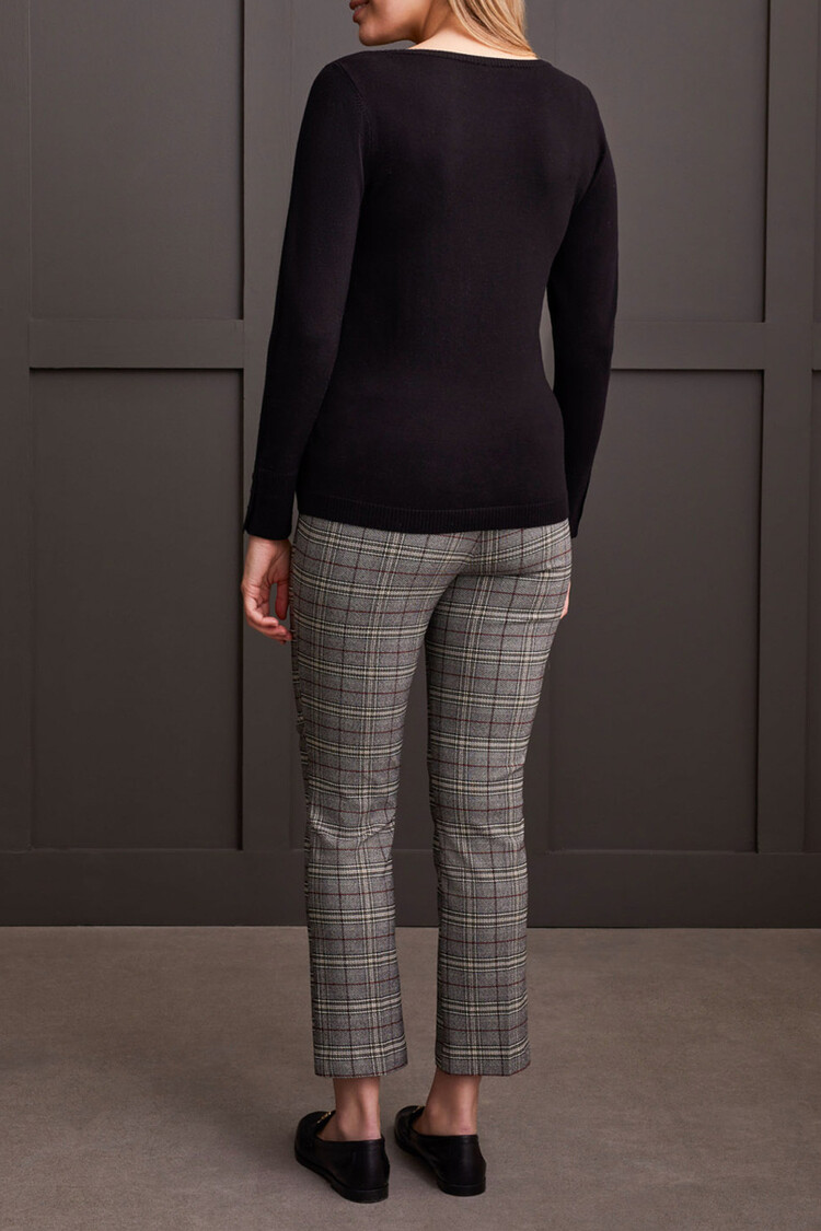 Tribal Tribal 1919O Long Sleeve Boat Neck Sweater