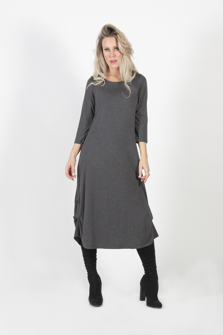 Pure Essence Pure Essence 3/4 Sleeve Dress 210-5024
