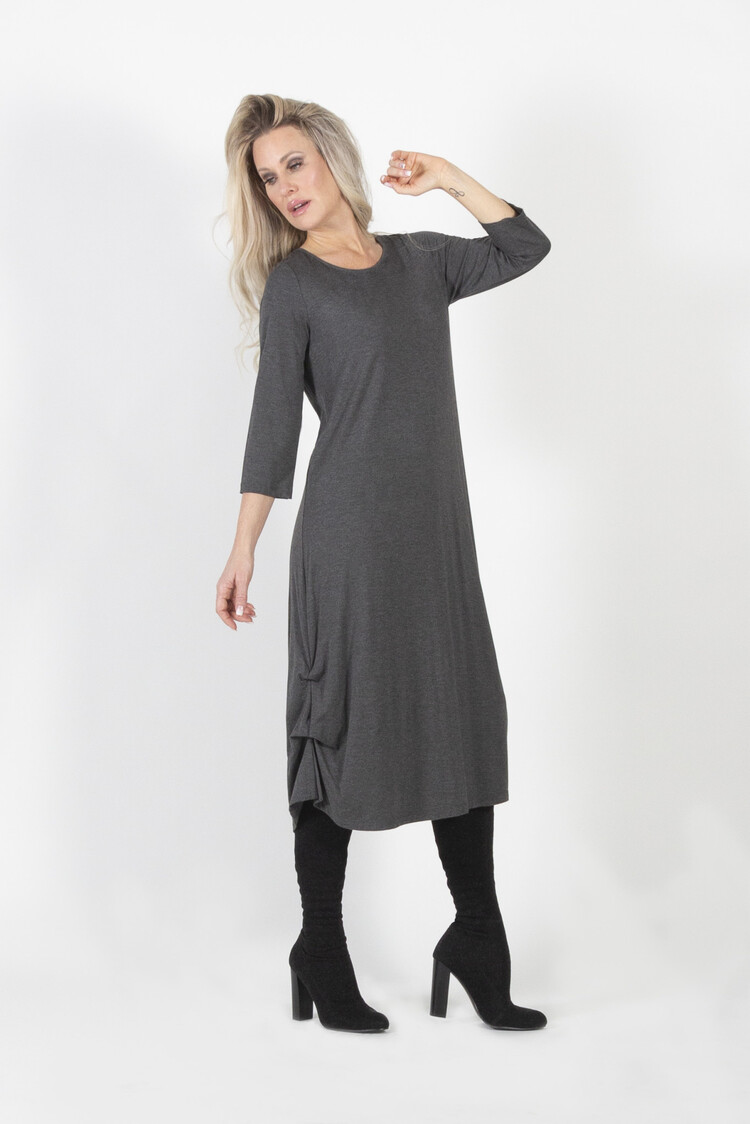 Pure Essence Pure Essence 3/4 Sleeve Dress 210-5024