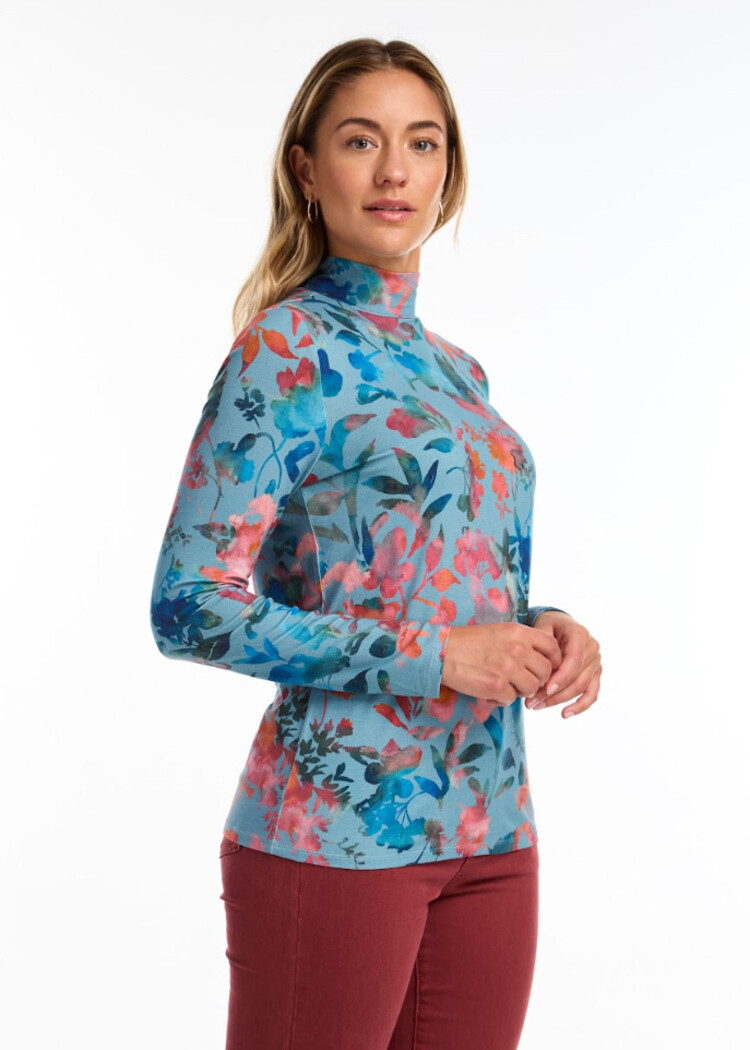 French Dressing Jeans FDJ 3311756 Long Sleeve Mock Neck Top