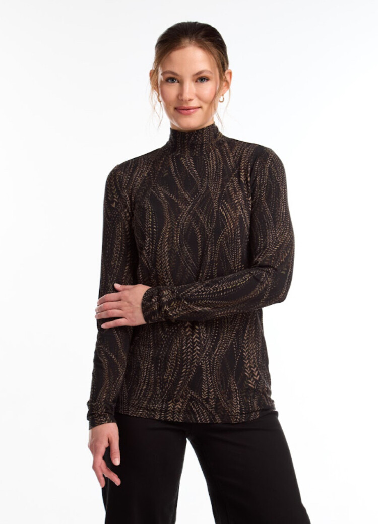 French Dressing Jeans French Dressing Long Sleeve Mock Neck Top 3199756