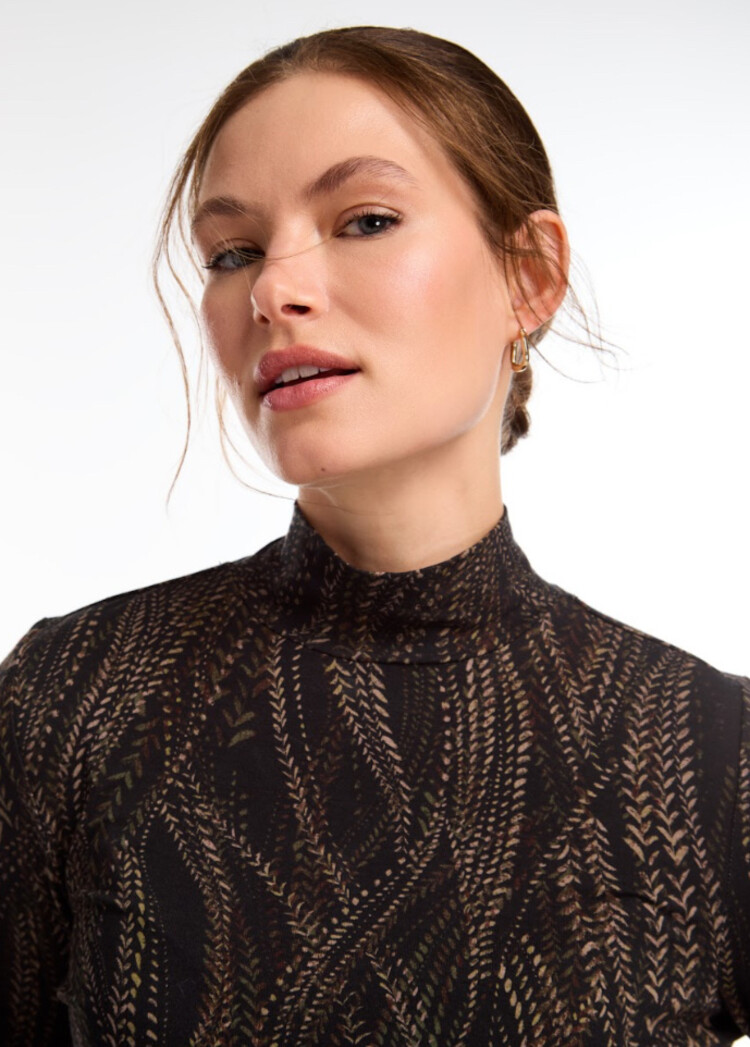 French Dressing Jeans French Dressing Long Sleeve Mock Neck Top 3199756