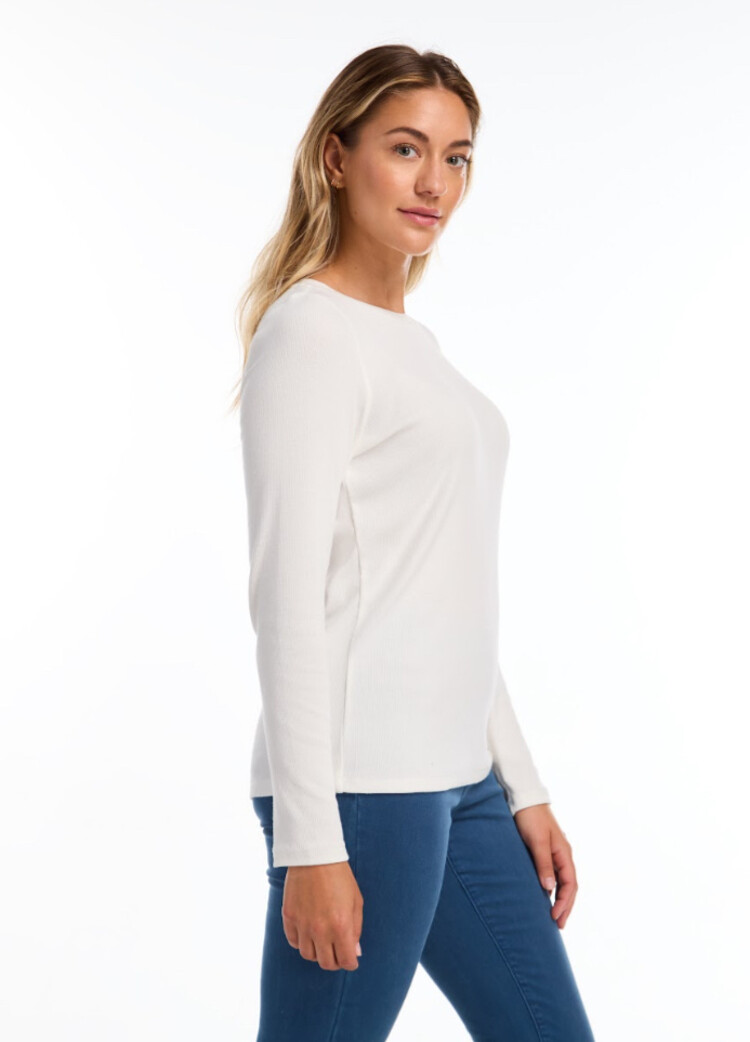 French Dressing Jeans French Dressing Long Sleeve Boat Neck Top 3259161