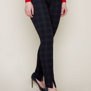 Renuar Renuar Knit Pant W/chec pattern R1980