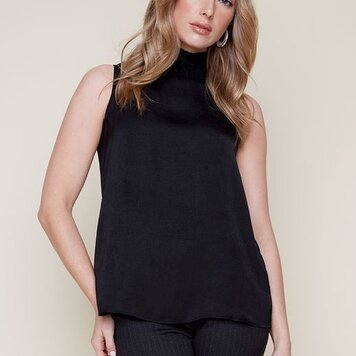 Renuar Renuar R5118 Mock Neck Sleeveless Top