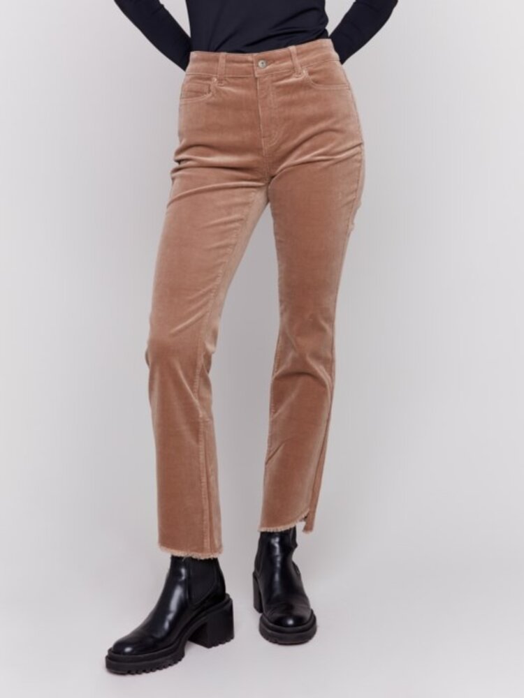 Charlie B Charlie B C5429RR  Asymmetrical Hem Bootcut Pant