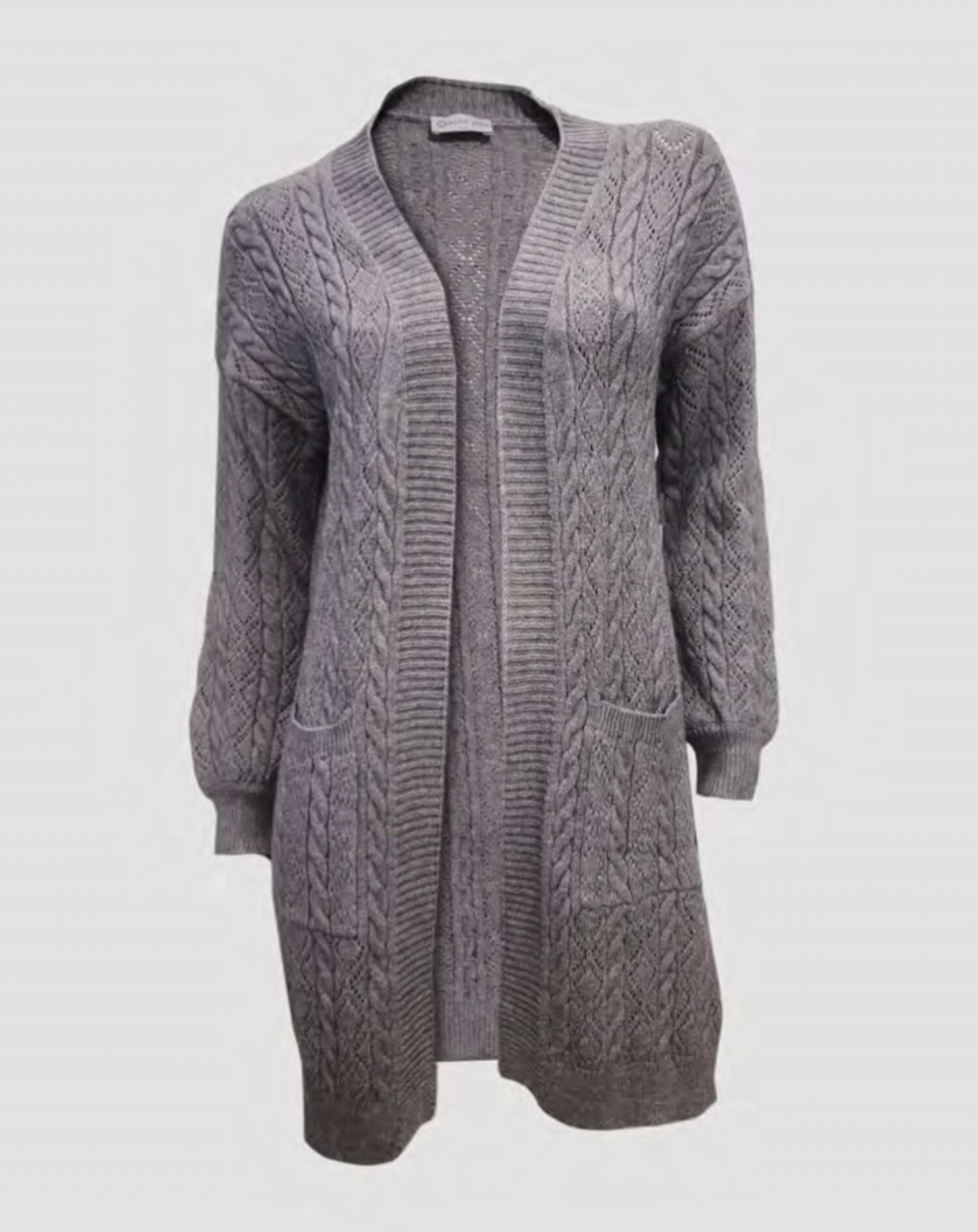 Open front cardigan with pockets discount