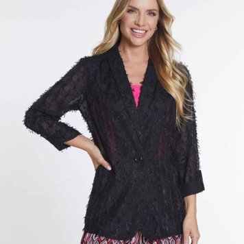 Multiples Multiples 3/4 Sleeve Shawl Collar Jacket M34507JM