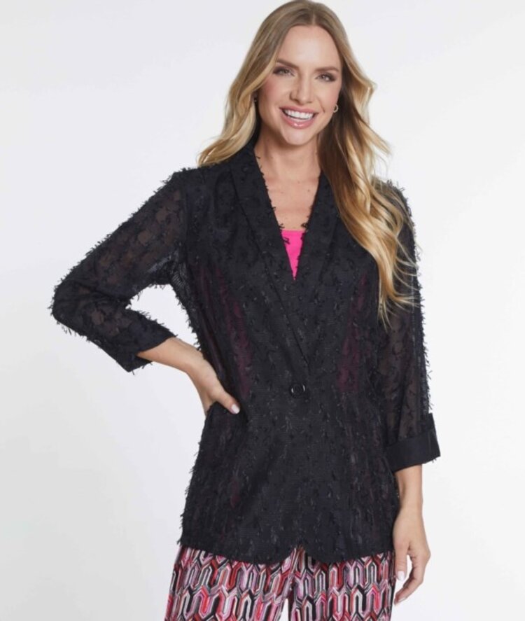 Multiples Multiples 3/4 Sleeve Shawl Collar Jacket M34507JM