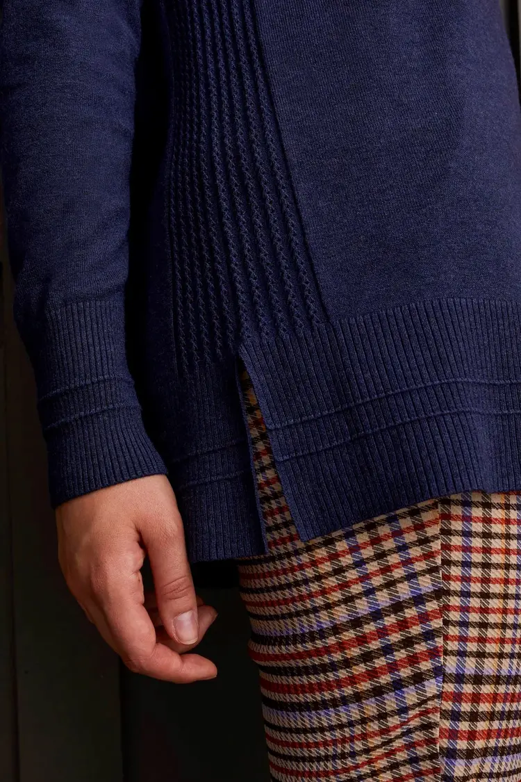 Tribal Tribal 1923O Long Sleeve Cowl Neck Sweater