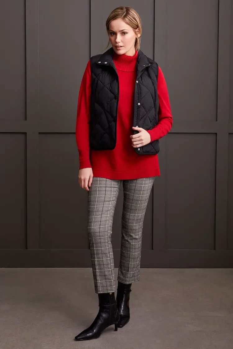 Tribal Tribal 1923O Long Sleeve Cowl Neck Sweater