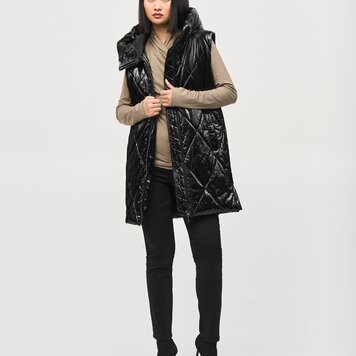 Joseph Ribkoff Joseph Ribkoff 243940 Quilted Hooded Puffer Vest