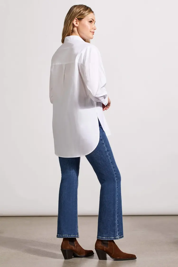 Tribal Tribal Loose Fit Button Up Shirt 5627O