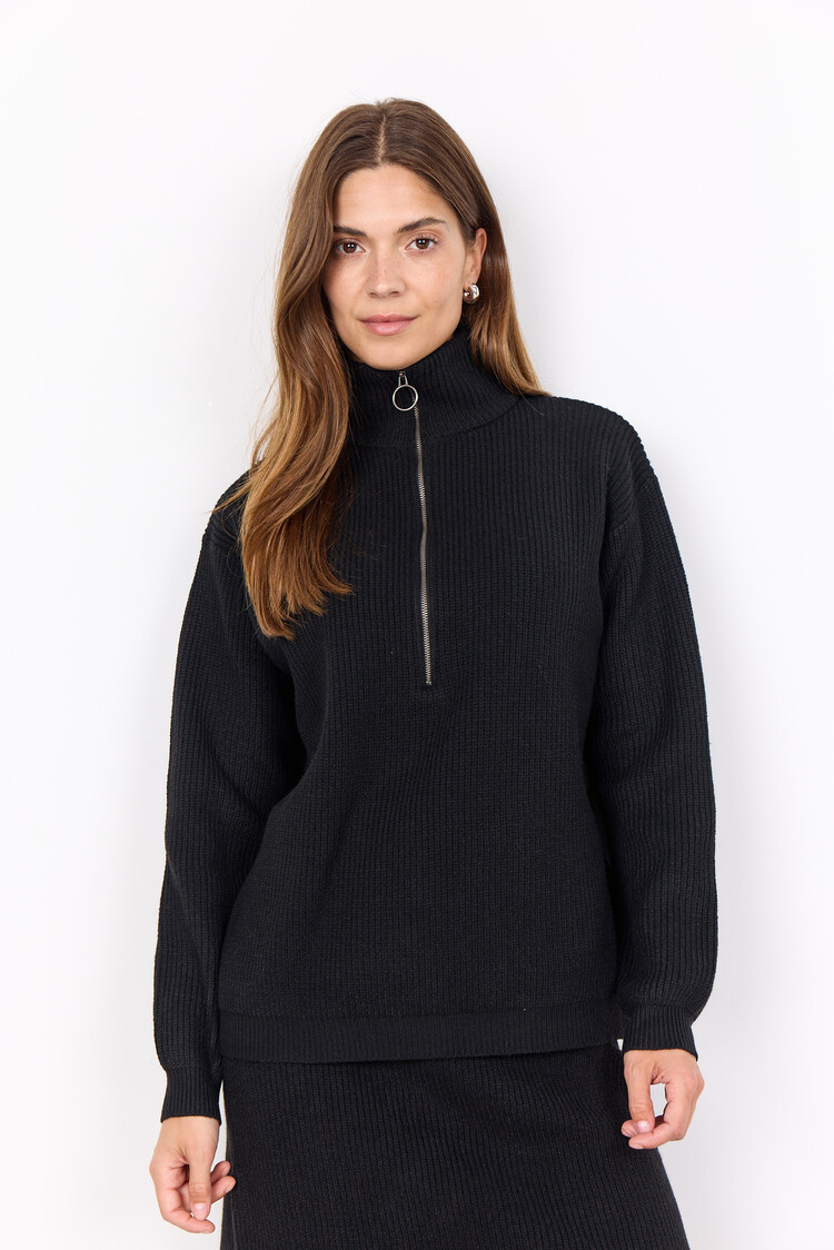 Soya Concept Soya Concept Ilia 2 3/4 Zip Knitted Sweater