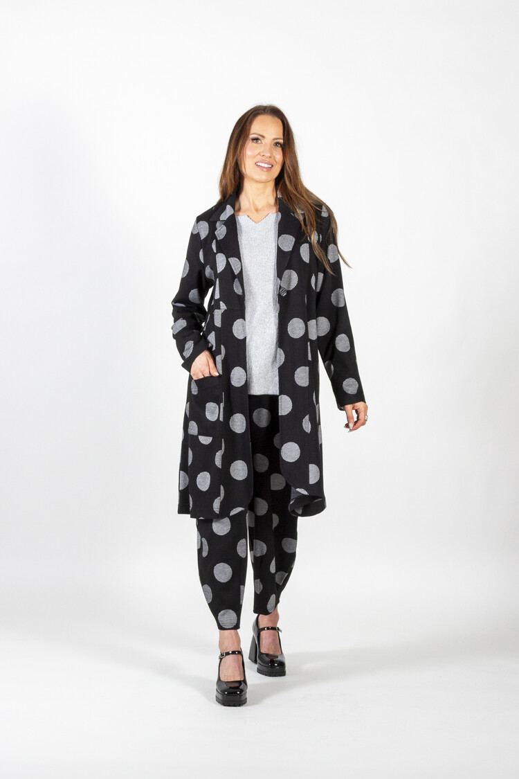Pure Essence Pure Essence 565-7005 Long Jacket w/ Front Button
