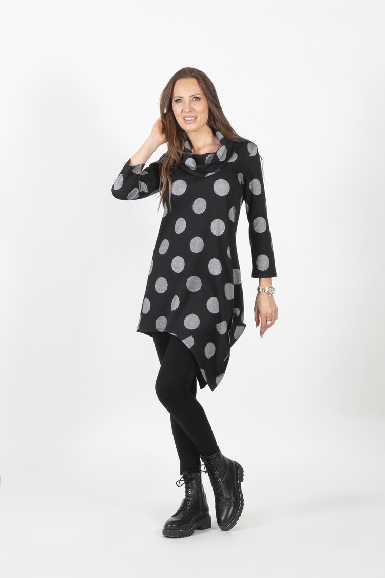 Pure Essence Pure Essence 565-4390 Cowl Neck Tunic